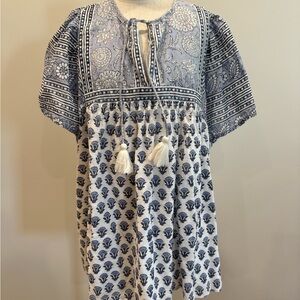 Cleobella top in hydrangea print